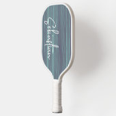 Personalisierter Name Blau gestrichen Pickleball Schläger (Links)
