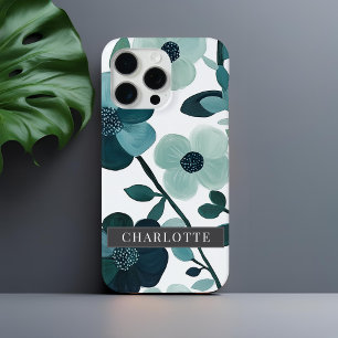 Personalisierter Name Blaue Aqua Case-Mate iPhone Hülle