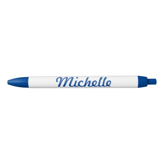 Personalisierter Name: blauer Schreibstift für Bür Kugelschreiber (Vorderseite)