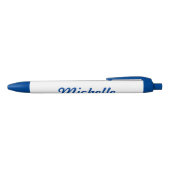 Personalisierter Name: blauer Schreibstift für Bür Kugelschreiber (Oberseite)
