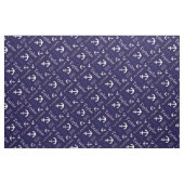 Personalisierter Name blaues nautisches Textilien Stoff (Fat Quarter (45,7 x 55,9 cm))
