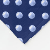 Personalisierter Name Blauperlen Fleecedecke (Ecke)