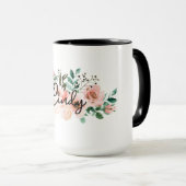Personalisierter Name Blumenzwiebeln Tasse für Mäd (VorderseiteRechts)
