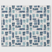 Personalisierter Name Boho präsentiert Muster Weih Geschenkpapier (Flach)