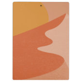 Personalisierter Name Boho Südwestmoderne Landscha Klemmbrett (Rückseite)