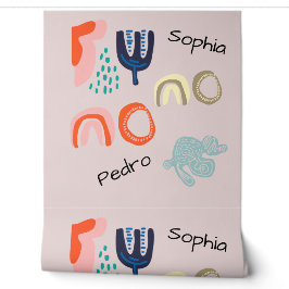 Personalisierter Name Boho Tapete