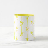 Personalisierter Name Bow Stripe Becher Geschenk f Tasse (Zentrum)