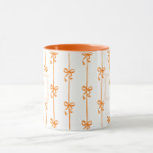Personalisierter Name Bow Stripe Becher Geschenk f Tasse (Zentrum)