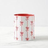 Personalisierter Name Bow Stripe Becher Geschenk f Tasse (Zentrum)