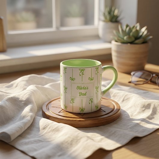 Personalisierter Name Bow Stripe Becher Geschenk f Tasse