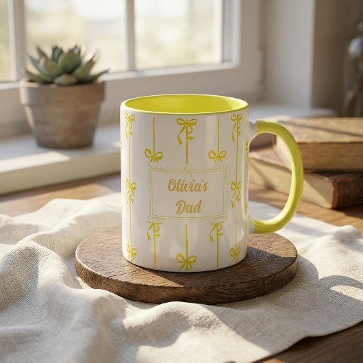 Personalisierter Name Bow Stripe Becher Geschenk f Tasse