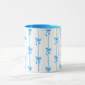 Personalisierter Name Bow Stripe Becher Geschenk f Tasse (Zentrum)