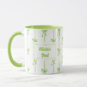 Personalisierter Name Bow Stripe Becher Geschenk f Tasse (Links)