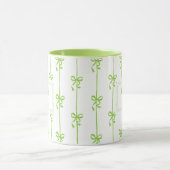 Personalisierter Name Bow Stripe Becher Geschenk f Tasse (Zentrum)