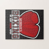 Personalisierter NAME Boxer Boxing Glove Prize Fig Puzzle (Horizontal)