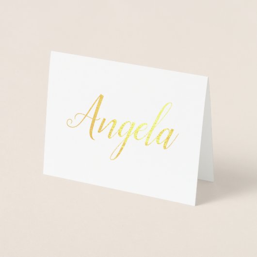 Personalisierter Name | Bridesmaid | Angela Folienkarte (Vorderseite)