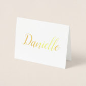 Personalisierter Name | Bridesmaid | Danielle Folienkarte (Vorderseite)