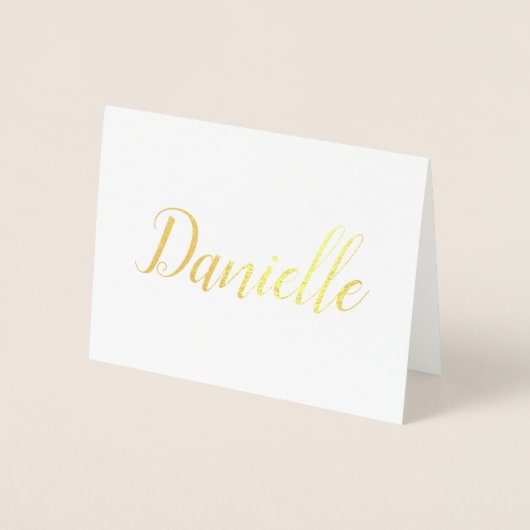 Personalisierter Name | Bridesmaid | Danielle Folienkarte (Vorderseite)