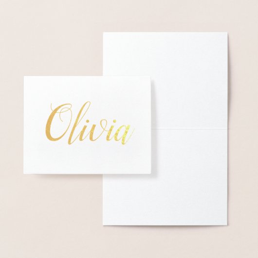 Personalisierter Name | Bridesmaid | Olivia Folienkarte (Anzeige)