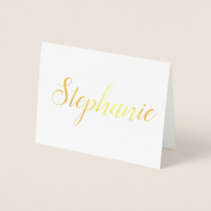 Personalisierter Name   Bridesmaid Stationery Folienkarte