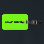 Personalisierter Name Bright Fluorescent Neon Gree Gepäckanhänger<br><div class="desc">Personalisiert leuchtende Leuchtstoffröhren Neon Green Custom Wallets Passen Sie Ihren Namen oder Ihre Botschaft Ihrer Wahl an</div>