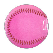Personalisierter Name Bright Pink Team Coach Gesch Baseball (Vorderseite Links)