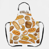 Personalisierter Name Brot und Konditorei Schürze (Vorderseite)
