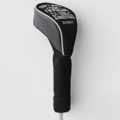 Personalisierter Name Cant Work Heute Im Gefühl Golf Headcover (angewinkelt)