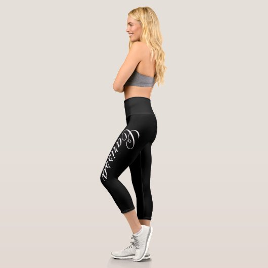Personalisierter Name Capri Leggings (Links)
