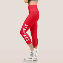 Personalisierter Name Capri Leggings