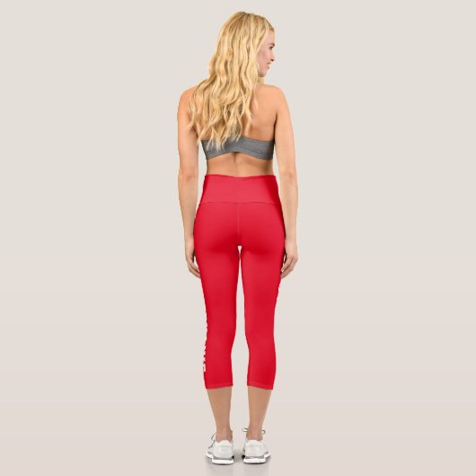 Personalisierter Name Capri Leggings (Rückseite)