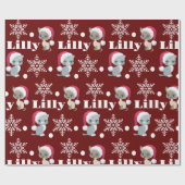 Personalisierter Name Cats Weihnachten Geschenkpapier (Flach)