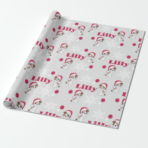 Personalisierter Name Cats Weihnachten Geschenkpapier
