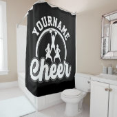 Personalisierter NAME Cheer Team Varsity Cheerlead Duschvorhang (Beispiel)