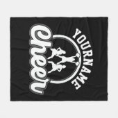 Personalisierter NAME Cheer Team Varsity Cheerlead Fleecedecke (Vorderseite (Horizontal))