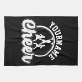 Personalisierter NAME Cheer Team Varsity Cheerlead Geschirrtuch (Horizontal)