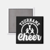 Personalisierter NAME Cheer Team Varsity Cheerlead Magnet (Vorderseite/Rückseite)