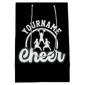 Personalisierter NAME Cheer Team Varsity Cheerlead Mittlere Geschenktüte (Rückseite)