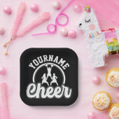 Personalisierter NAME Cheer Team Varsity Cheerlead Pappteller (Party)