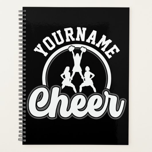 Personalisierter NAME Cheer Team Varsity Cheerlead Planer (Vorderseite)