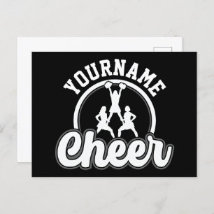 Personalisierter NAME Cheer Team Varsity Cheerlead Postkarte