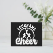 Personalisierter NAME Cheer Team Varsity Cheerlead Postkarte (Stehend Vorderseite)