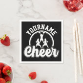 Personalisierter NAME Cheer Team Varsity Cheerlead Serviette (Beispiel)