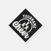 Personalisierter NAME Cheer Team Varsity Cheerlead Serviette (Ecke)