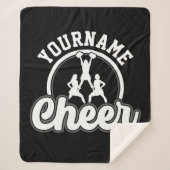 Personalisierter NAME Cheer Team Varsity Cheerlead Sherpadecke (Vorderseite)