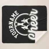 Personalisierter NAME Cheer Team Varsity Cheerlead Sherpadecke (Vorderseite (Horizontal))