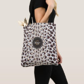 Personalisierter Name Cheetah Print Animal Muster Tasche (Von Nahem)