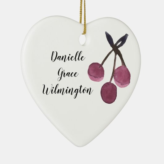 Personalisierter Name Cherry Weihnachtsschmuck (Rechts)