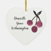Personalisierter Name Cherry Weihnachtsschmuck (Vorne)