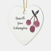 Personalisierter Name Cherry Weihnachtsschmuck (Links)